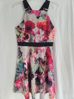 Ted Baker Floral Halter Fit & Flare Dress